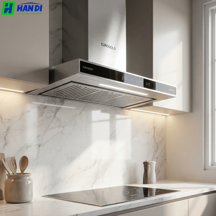 Máy hút mùi chữ T mặt kính đen EUH05070WH-Eurogold