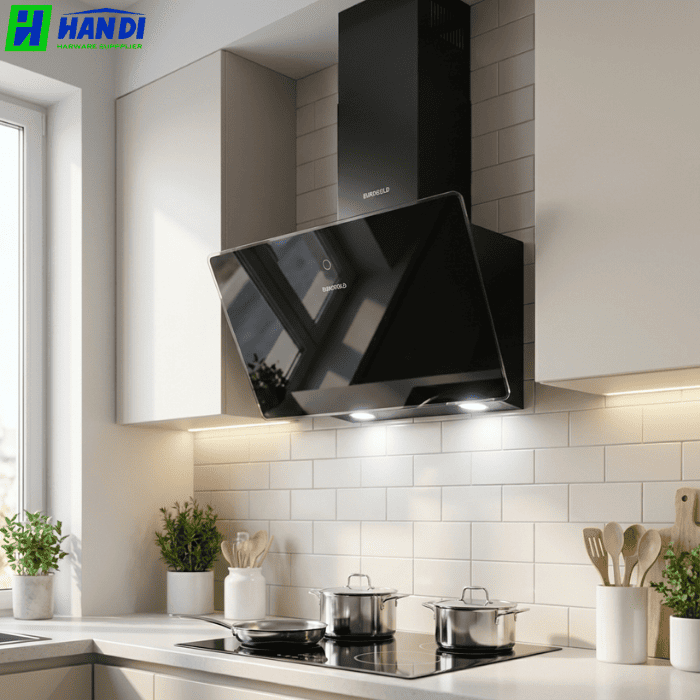 Máy hút mùi kính vát đen EHM7170