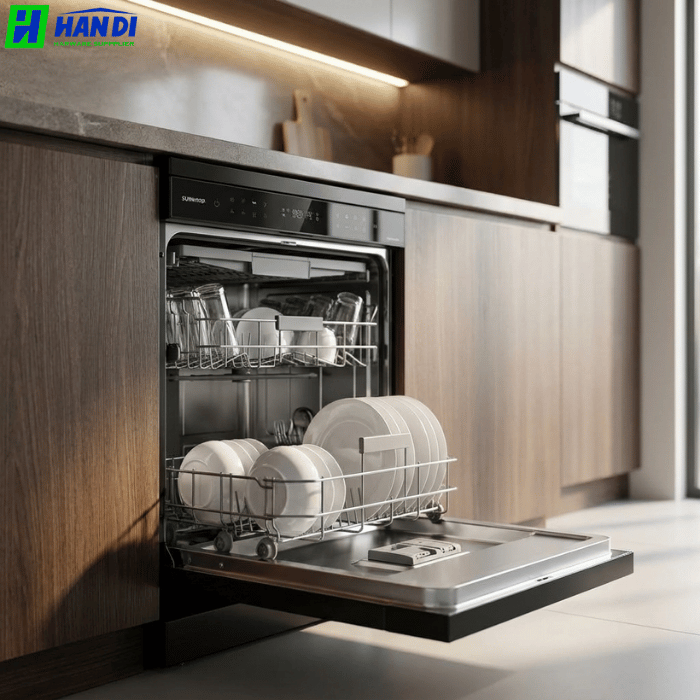 Máy rửa bát độc lập âm tủ EUW88TL15BB-Eurogold