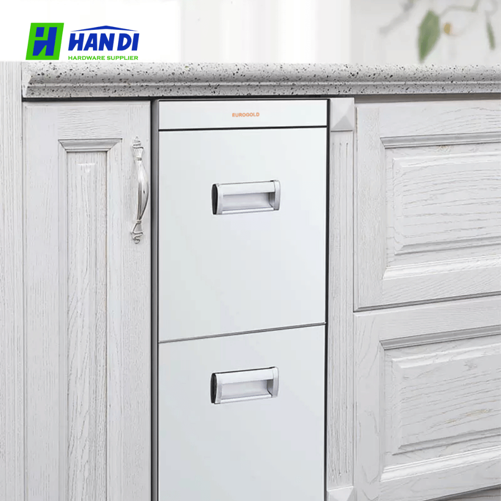 Thùng gạo gắn cánh Eurogold GB322B/GB322S: Giải pháp lưu trữ 15kg gạo cho khoang tủ 350mm