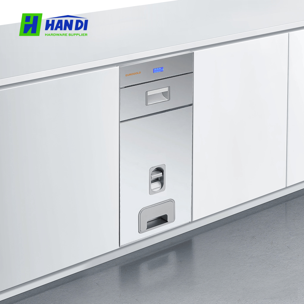 Thùng gạo gương nút nhấn Eurogold