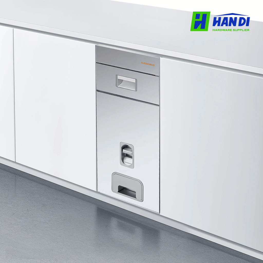 Thùng gạo gương nút nhấn Eurogold