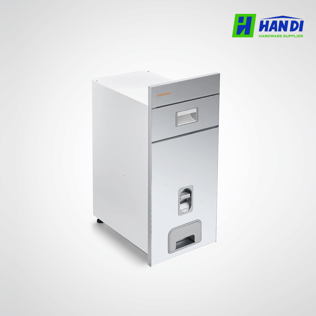 Thùng gạo gương nút nhấn Eurogold