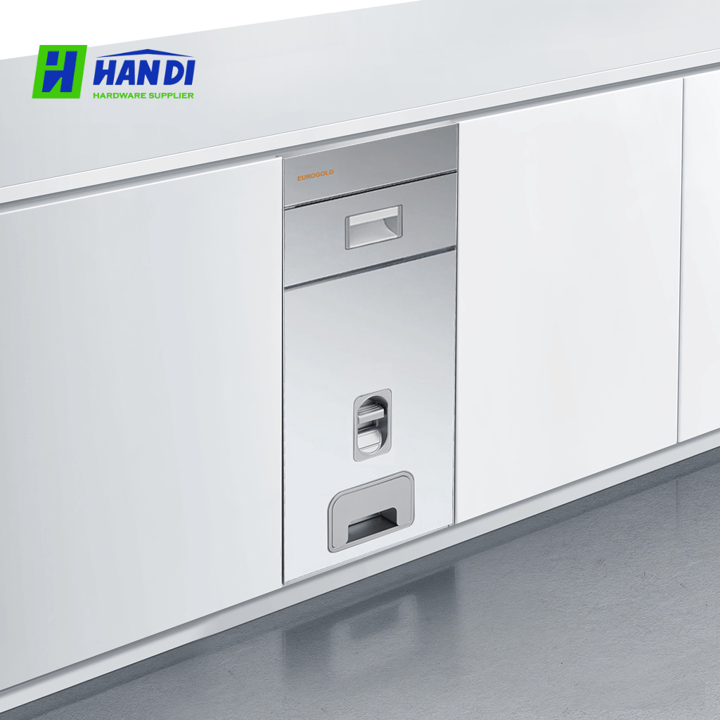 Thùng gạo gương nút nhấn Eurogold