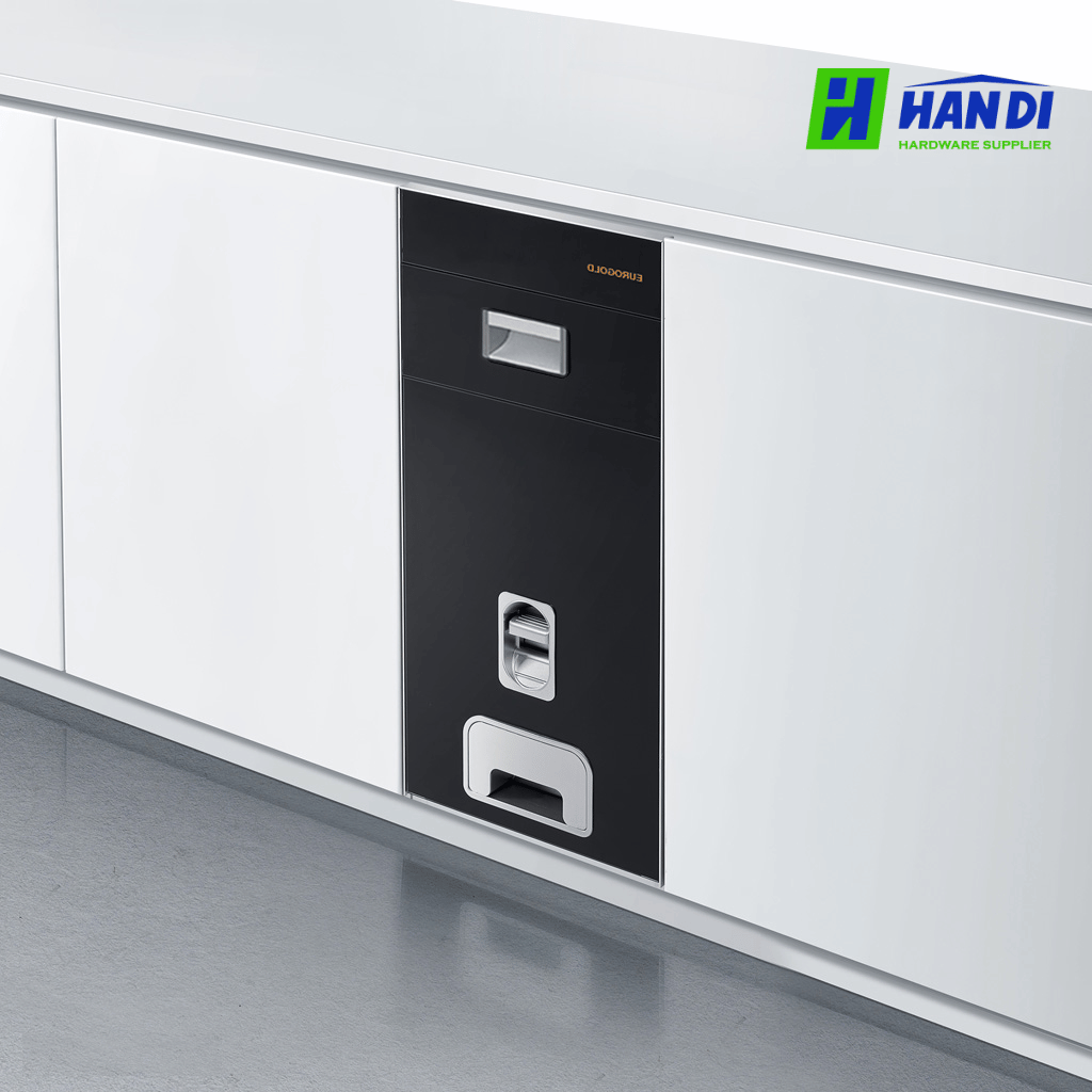 Thùng gạo gương nút nhấn Eurogold