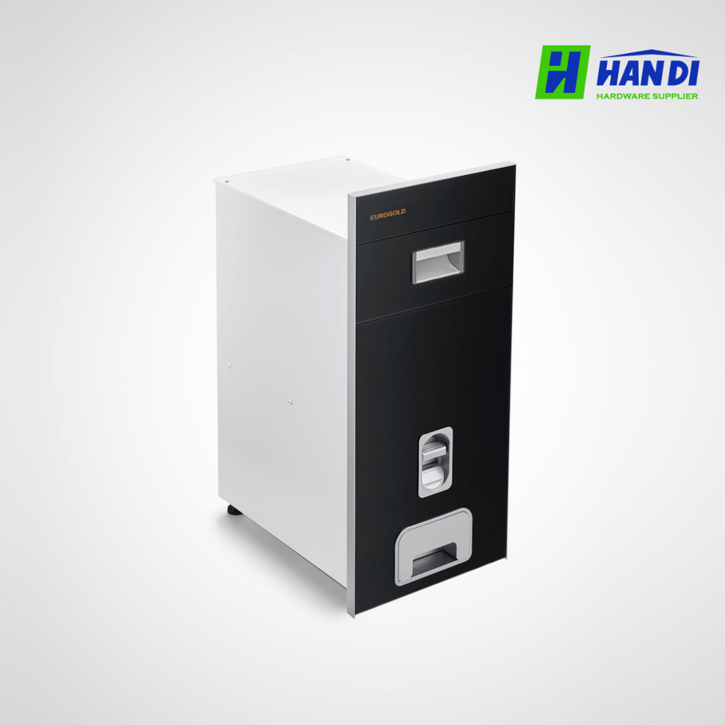 Thùng gạo gương nút nhấn Eurogold