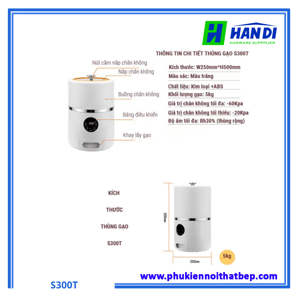 Thùng gạo thông minh Eurogold