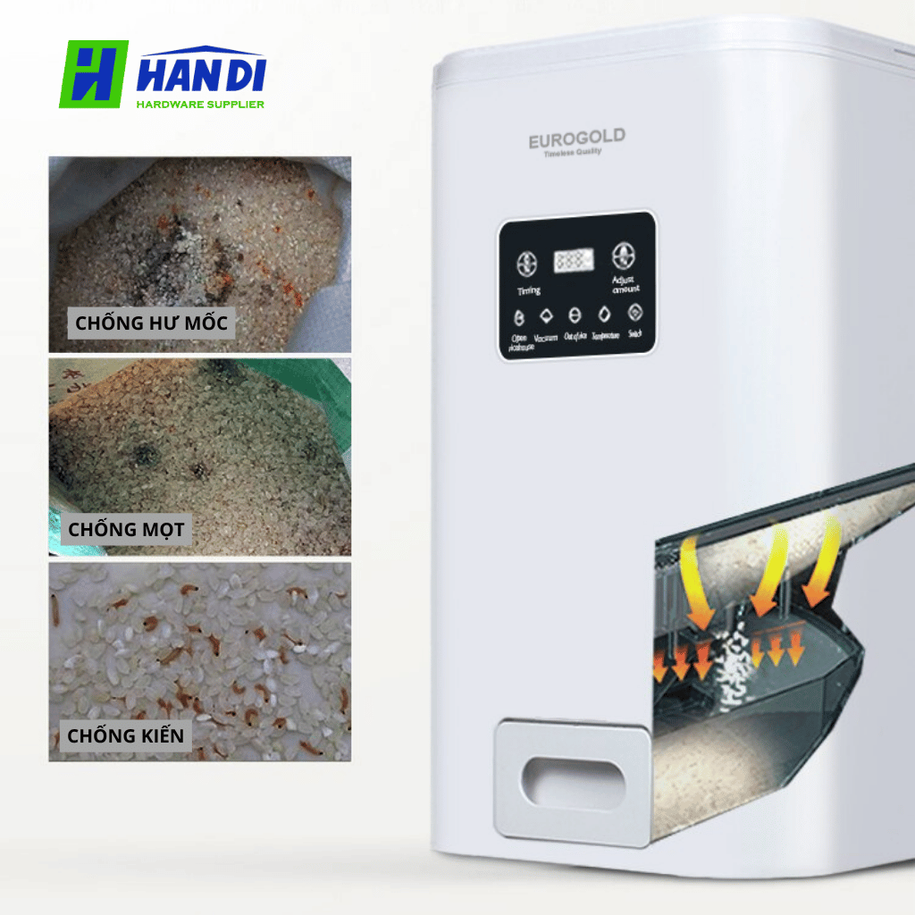 Thùng gạo thông minh chân không Eurogold