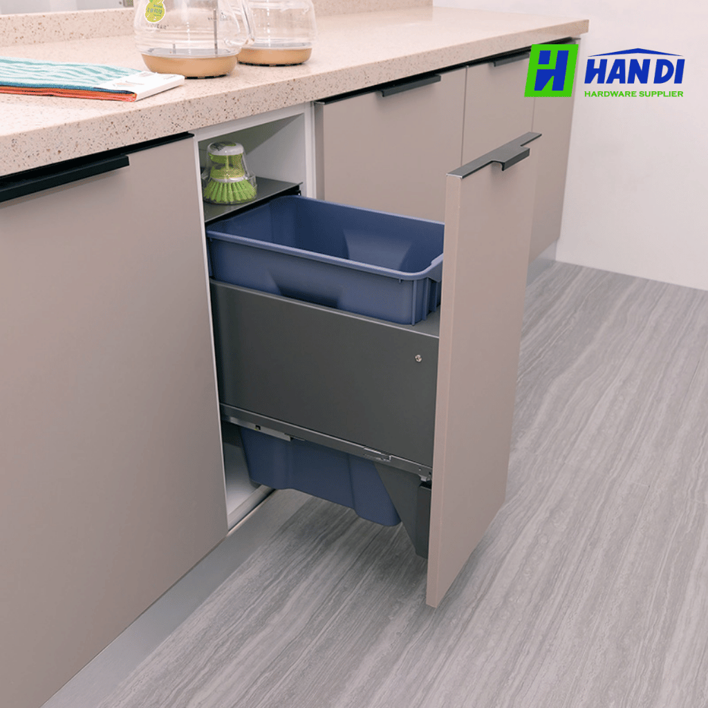 Thùng rác âm tủ giảm chấn cao cấp Eurogold