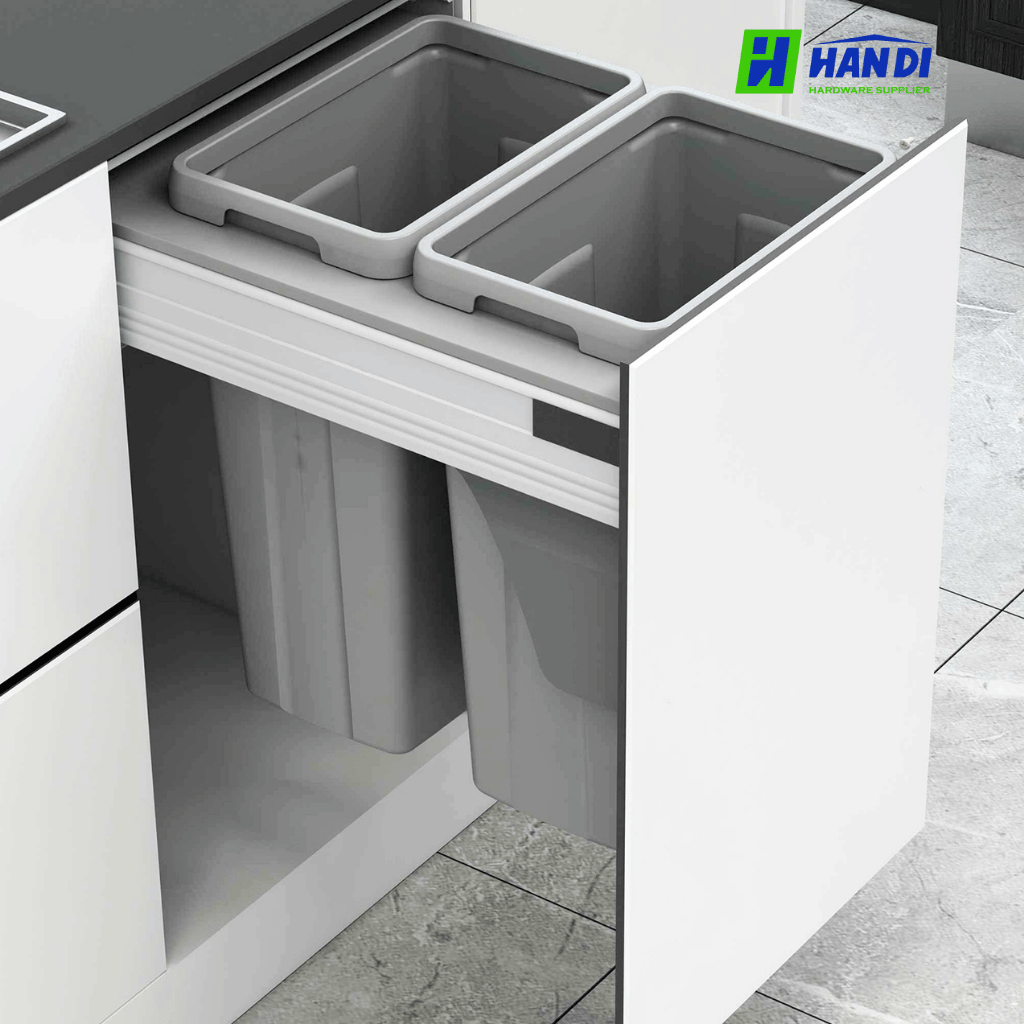 Thùng rác âm tủ giảm chấn cao cấp Eurogold