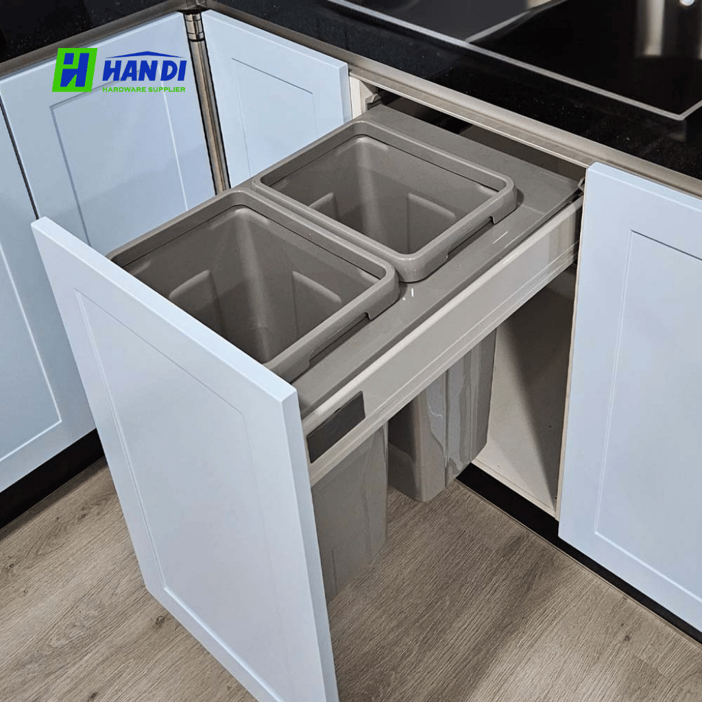 Thùng rác âm tủ giảm chấn cao cấp Eurogold