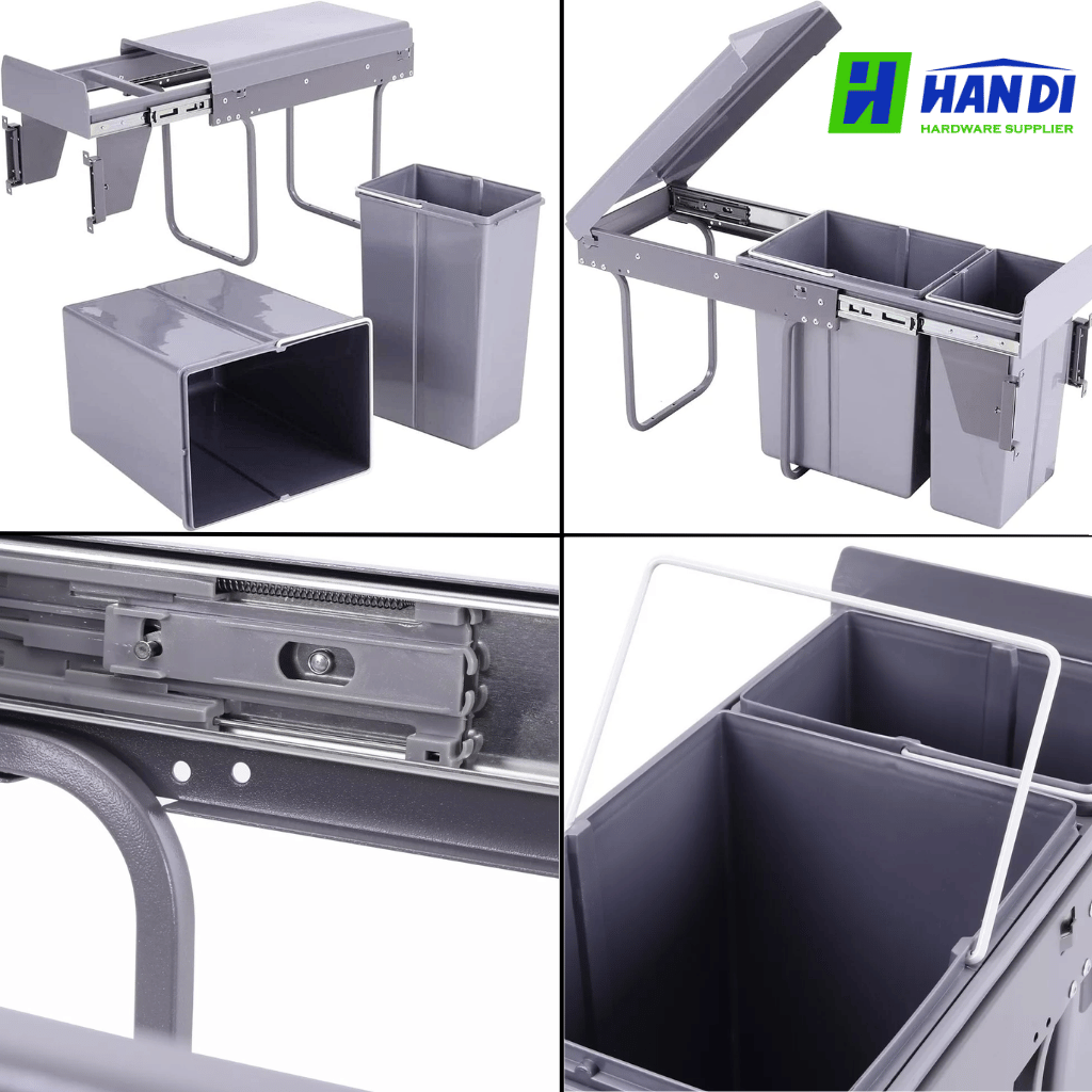 Thùng rác gắn cánh Eurogold 