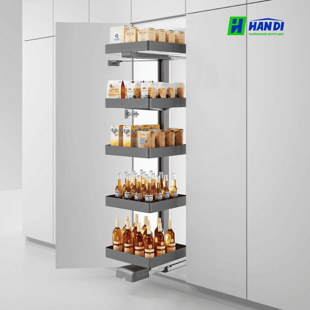 Tủ kho 5 tầng nhôm âm tủ Eurgold