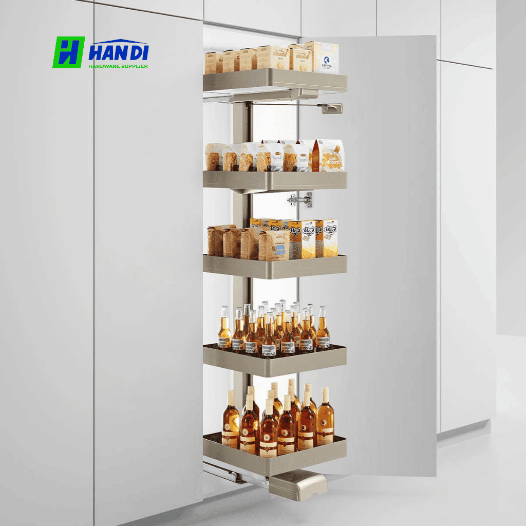 Tủ kho 5 tầng nhôm âm tủ Eurgold