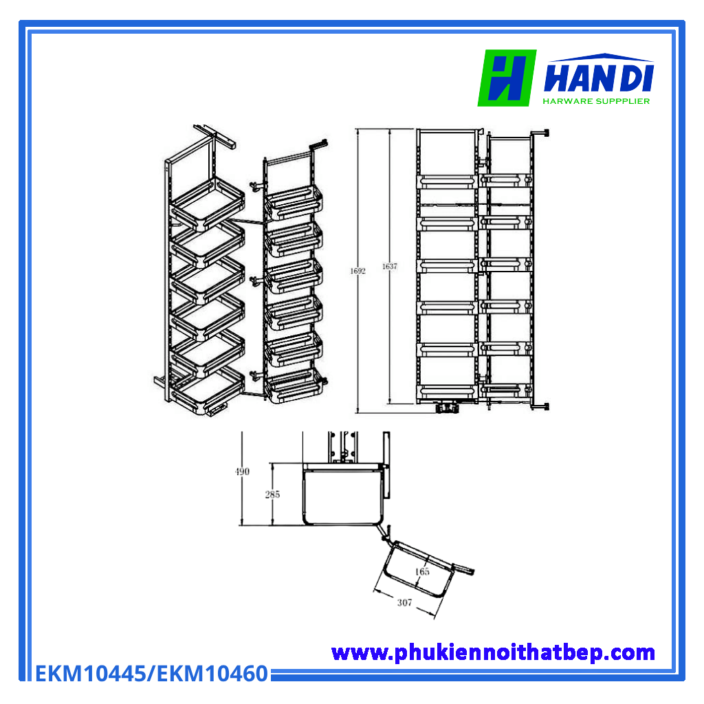 Tủ kho inox hộp cánh mở Eurogold