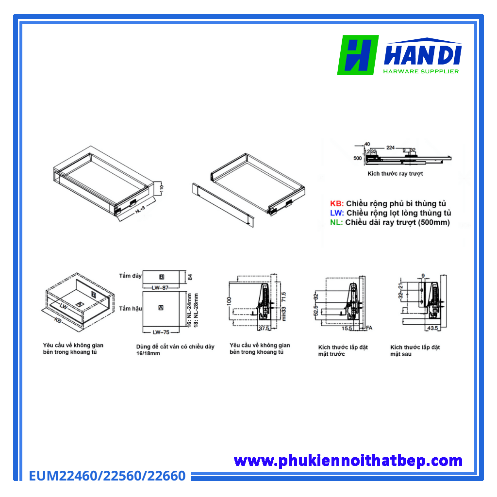 Tủ kho ngăn kéo độc lập màu trắng Eurogold