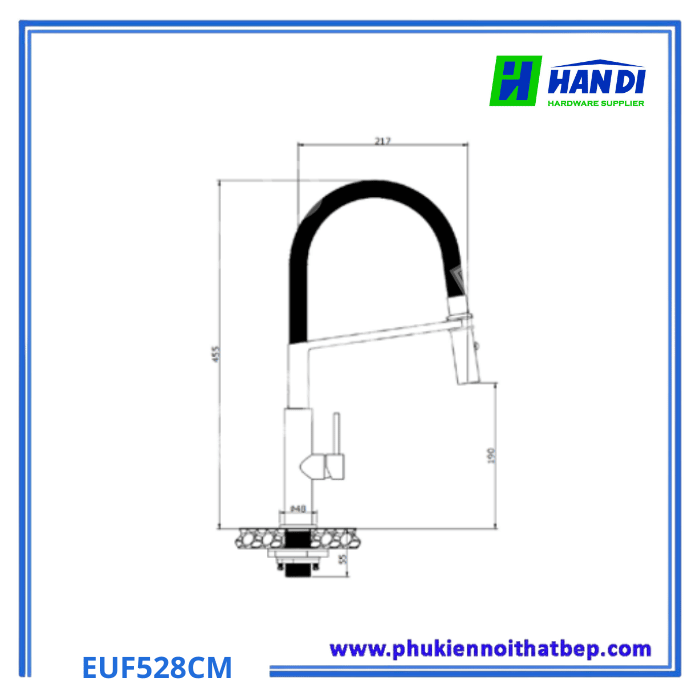 Vòi Rửa Bát Eurogold EUF528CM