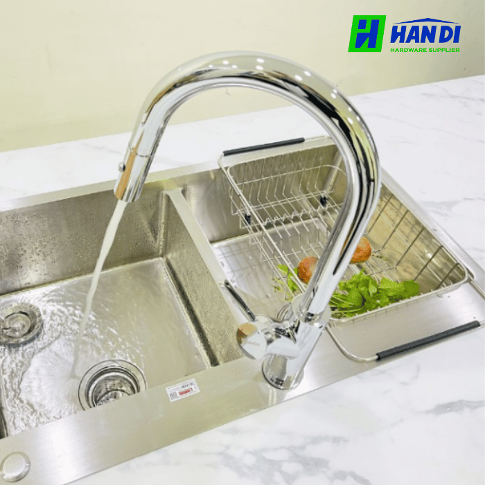 Vòi rửa bát nóng lạnh Eurogold EVF333CR