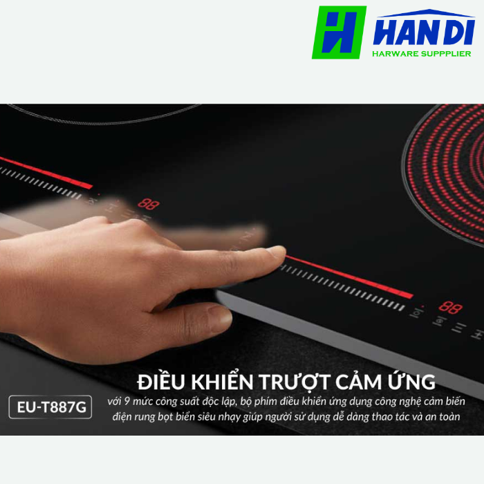 Bếp điện từ 2 vùng nấu EUROSUN EU-TE887G
