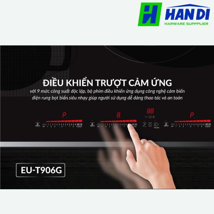 Bếp điện từ 3 vùng nấu EUROSUN EU-T906G