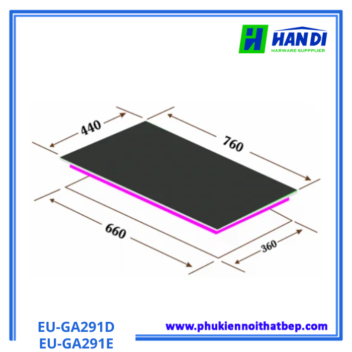 Bếp gas âm 2 lò nấu EUROSUN EU-GA291D/EU-GA291E
