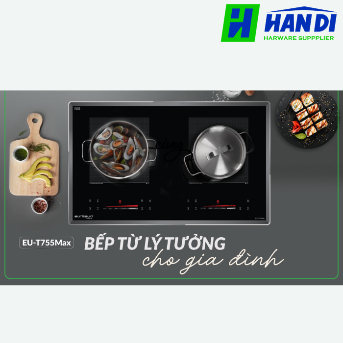 Bếp từ 2 vùng nấu EUROSUN EU-T755XPro