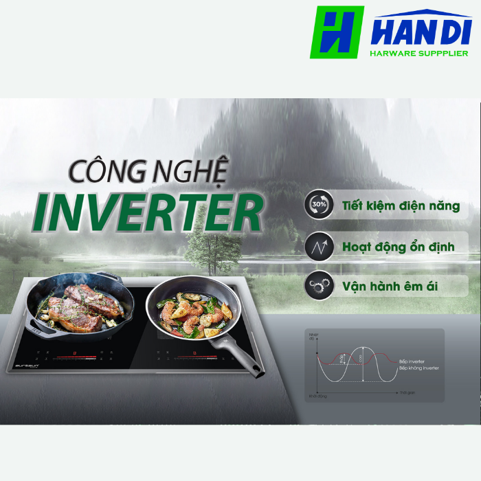 Bếp từ 3 vùng nấu EUROSUN EU-T396Pro