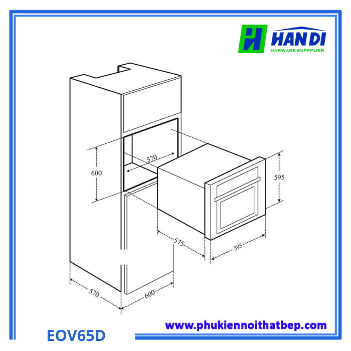 Lò nướng âm tủ EUROSUN EOV65D
