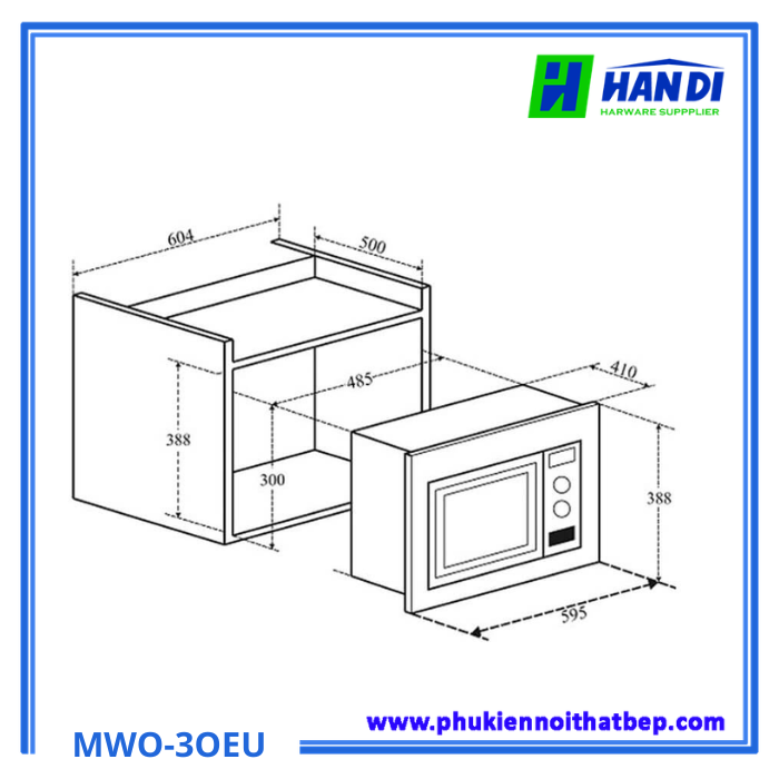 Lò vi sóng âm tủ EUROSUN MWO-3OEU
