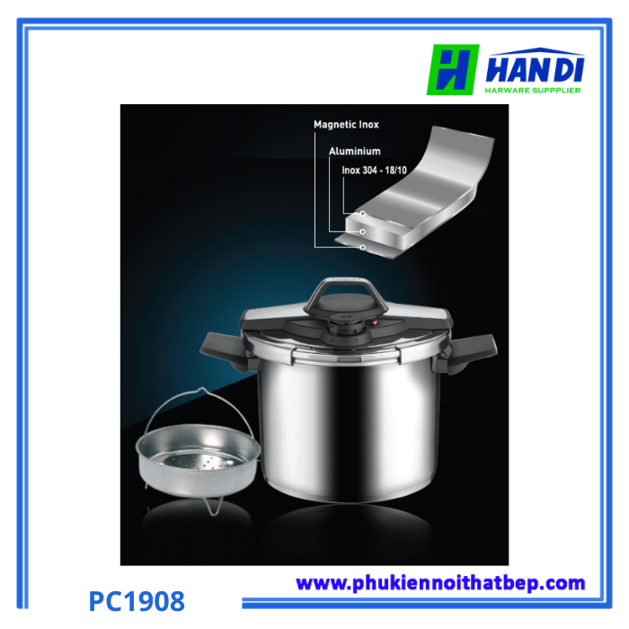 Nồi áp suất inox 304 PC1908-Aroma