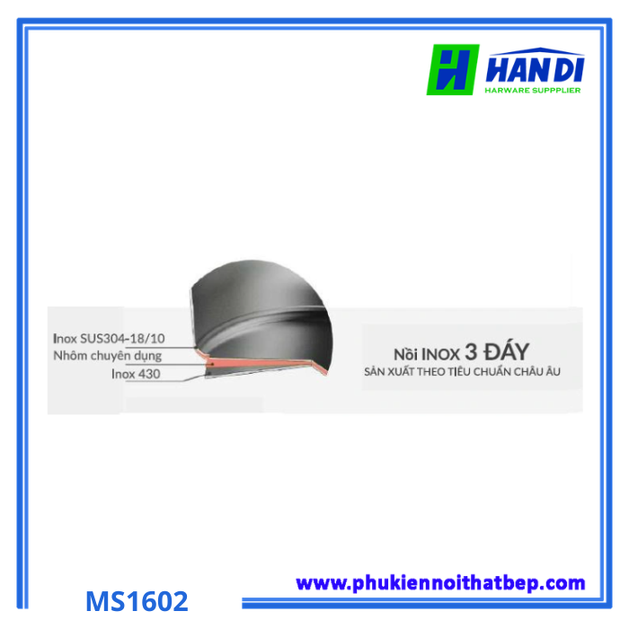 Nồi luộc gà inox 304 EUROSUN MS1602-Kings