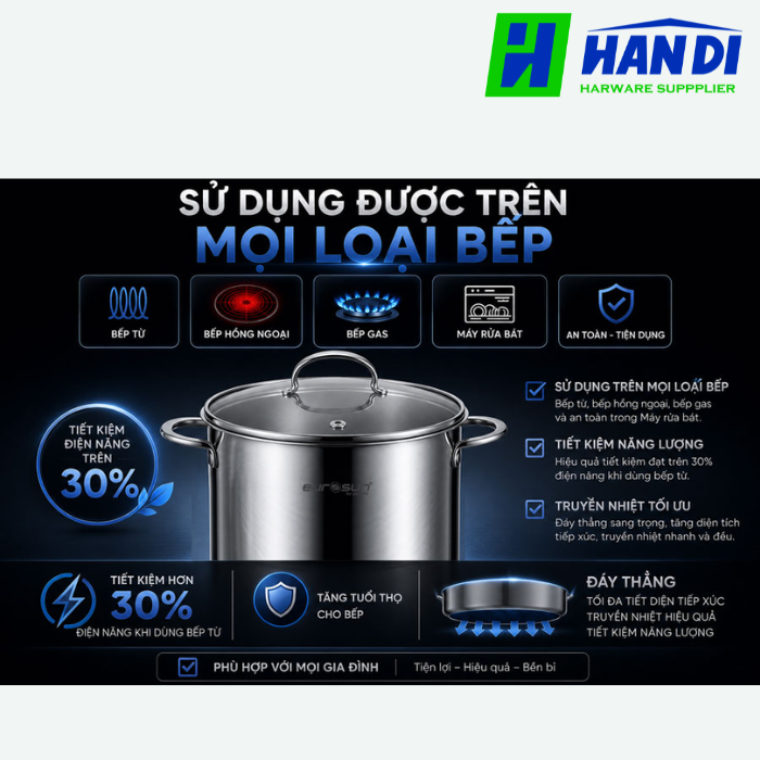 Nồi luộc gà inox 304 EUROSUN MS1602-Kings