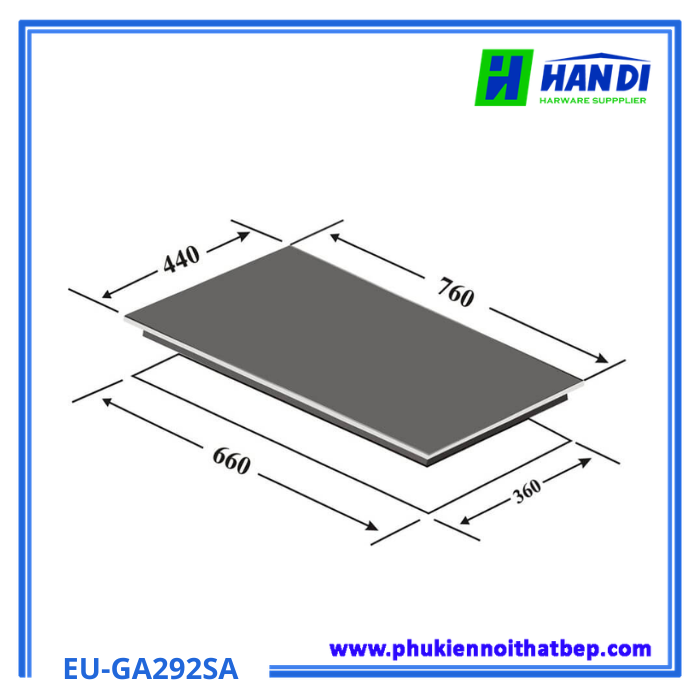 Bếp gas âm 2 lò nấu EUROSUN EU-GA292SA