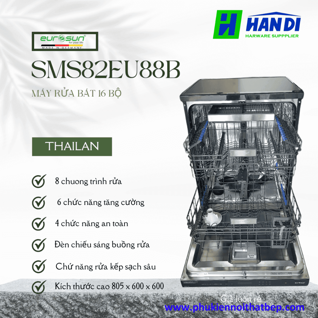 Máy rửa chén Eurosun SMS82EU88B