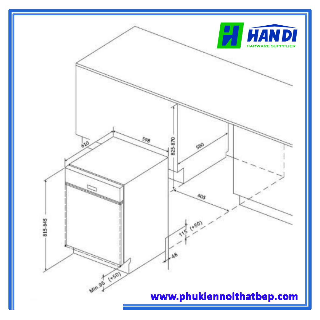 Máy rửa chén Eurosun SMS82EU88B