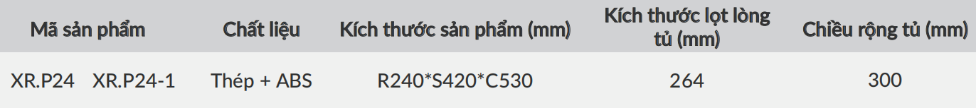 Thùng gạo âm tủ cánh kéo GRANDX XR.P24