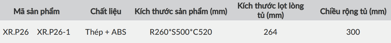 Thùng Gạo Âm Tủ Cánh Kéo GRANDX XR.P26