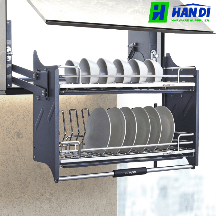 Giá bát đĩa nâng hạ nan Oval GRANDX XL.60/ 70/ 80/ 90M2