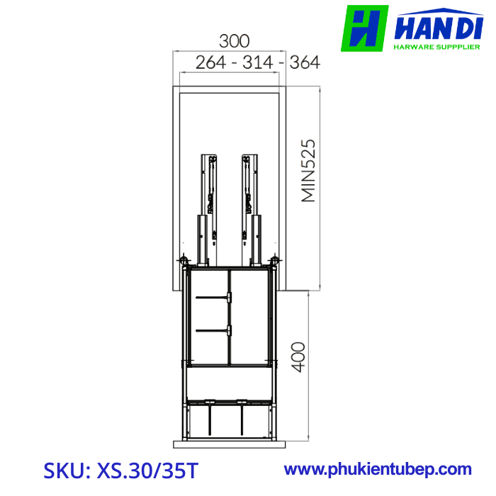 Giá đựng gia vị GRANDX XS.30T, XS.35T