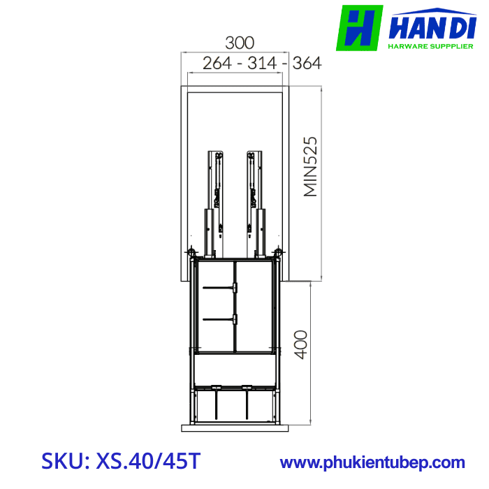 Giá Đựng Gia Vị GRANDX XS.40T, XS.45T