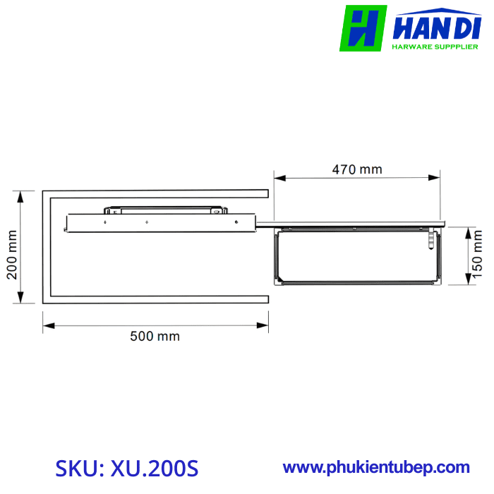 Giá đựng chai lọ tẩy rửa GRANDX XU.200S