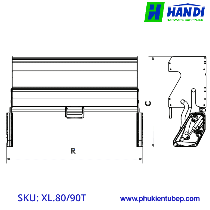 Giá Nâng Hạ 2 Tầng GRANDX XL.80T, XL.90T