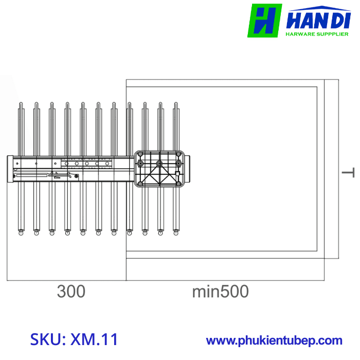 Giá Treo Quần Cao Cấp Tủ Dưới GRANDX XM.11