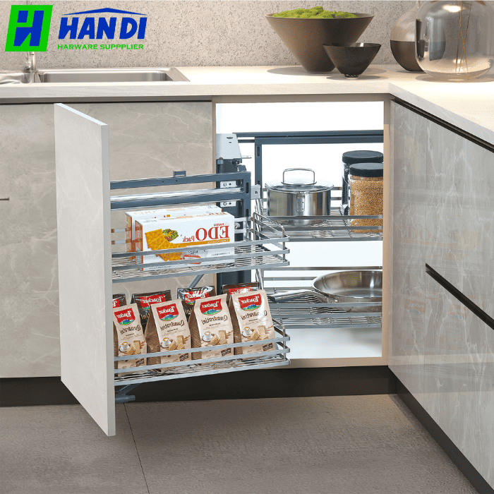 Kệ Góc Liên Hoàn Nan Dẹt GRANDX XMC.45S L/R