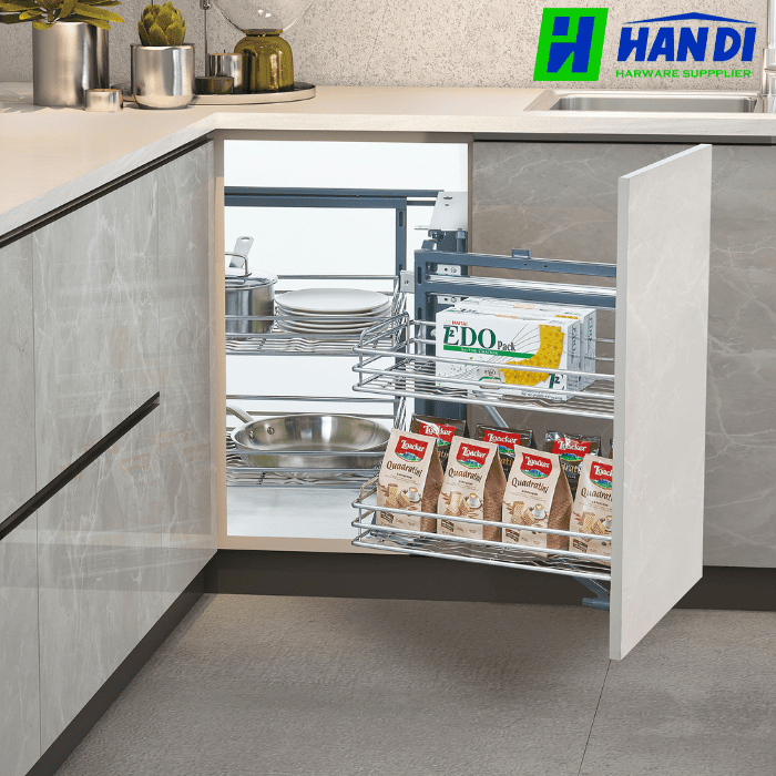 Kệ góc liên hoàn nan Oval GRANDX XMC.45M L/R