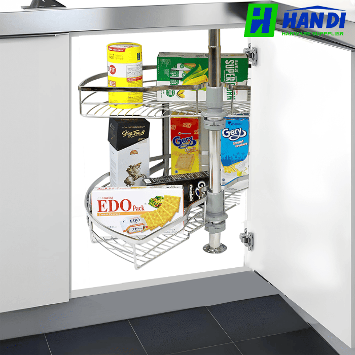 Kệ góc mâm xoay góc mở 1/2 GRANDX XC.180.80S