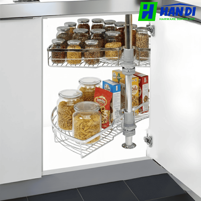 Kệ góc mâm xoay góc mở 1/2 GRANDX XC.180.80S