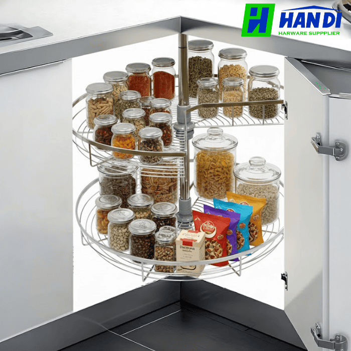 Kệ góc mâm xoay góc mở 3/4 GRANDX XC.270.80S