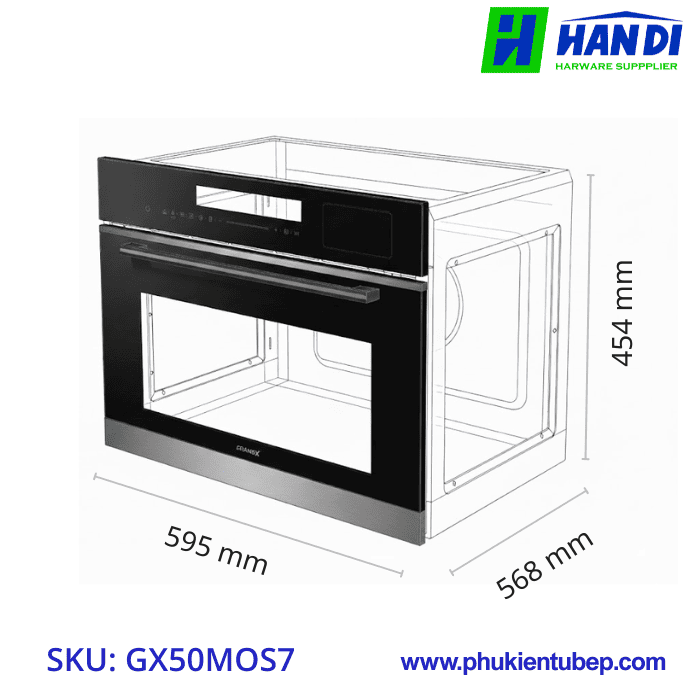 Lò nướng âm tủ đa năng GRANDX GX50MOS7