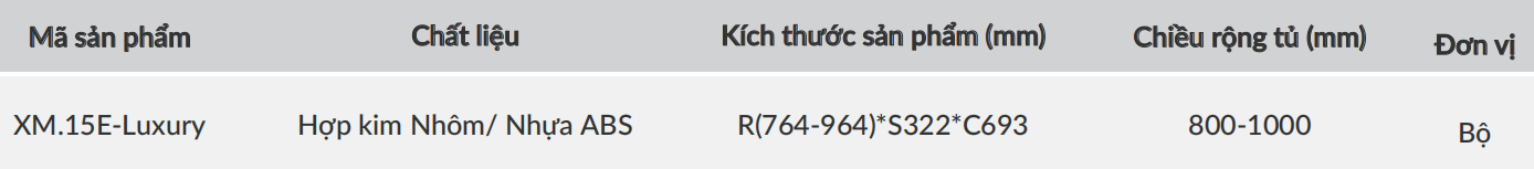 Giá nâng hạ điện treo quần áo GRANDX XM.15E-Luxury